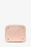 Pre-Loved Chanel™ 2022 Pink Iridescent Leather Vanity Case With Strap