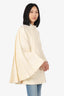 Gucci White Wool Coat With Pleats Size 40