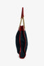 Gucci Navy Suede Raja Tiger Head Tote Bag