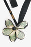 Marni Black/Green Floral Necklace