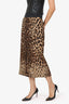 Dolce & Gabbana Leopard Print Midi Skirt Size 42