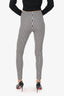 Valentino Black/White Logo Print Leggings Size M