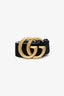Gucci Black Suede GG Marmont Clover Belt Size 90.36