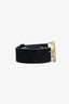 Gucci Black Suede GG Marmont Clover Belt Size 90.36