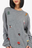 Gucci Grey Cashmere Patchwork Sweater Size XXL