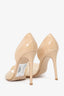 Gianvito Rossi Beige PVC/Patent Leather Bree Pumps Size 40
