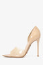 Gianvito Rossi Beige PVC/Patent Leather Bree Pumps Size 40