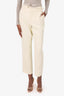 Red Valentino Cream Belted Trousers Size 44