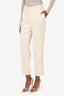 Red Valentino Cream Belted Trousers Size 44