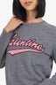 Valentino Grey/Pink Logo Sweater Estimated Size S