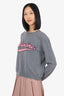 Valentino Grey/Pink Logo Sweater Estimated Size S