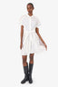 Emilio Pucci White Embroidered Dress Size 38