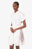 Emilio Pucci White Embroidered Dress Size 38