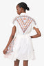 Emilio Pucci White Embroidered Dress Size 38