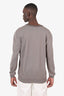 Armani Grey Wool V-Neck Sweater Size XL Mens
