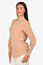Loro Piana Tan Silk Long Sleeve Button Up Shirt Size 36