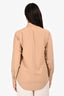 Loro Piana Tan Silk Long Sleeve Button Up Shirt Size 36