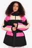 Gucci 2021 Black/Pink Cinched Waist Hooded 'Music Is Mine' Ski Jacket Size 38