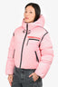 Prada Sport 2021 Pink Re-Nylon Cropped Puffer Jacket Size XS