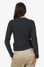 Louis Vuitton Grey Wool/Cashmere Zip-up Knit Jacket Size S