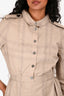 Burberry Brit Brown Tartan Patterned Shirt Dress Size 6 US with Belt