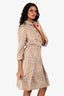 Burberry Brit Brown Tartan Patterned Shirt Dress Size 6 US with Belt