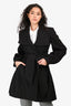 Stella McCartney Brown Wool Blend Wrap Coat Size 36