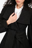 Stella McCartney Brown Wool Blend Wrap Coat Size 36