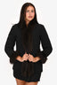 Sportmax Black Fur Trimmed Jacket Size 8