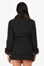 Sportmax Black Fur Trimmed Jacket Size 8