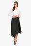 MCQ Alexander McQueen Grey Wool Asymmetrical Skirt Size 40