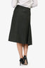 MCQ Alexander McQueen Grey Wool Asymmetrical Skirt Size 40