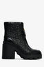Gucci Black Leather GG 'Rhombus' Ankle Boots Size 37.5