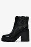 Gucci Black Leather GG 'Rhombus' Ankle Boots Size 37.5