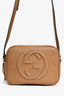 Gucci Brown Grained Leather 'Soho Disco' Camera Bag