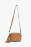Gucci Brown Grained Leather 'Soho Disco' Camera Bag