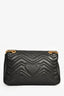 Gucci Black Matelasse Leather Large Marmont Shoulder Bag