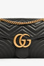 Gucci Black Matelasse Leather Large Marmont Shoulder Bag
