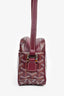 Goyard Burgundy Goyardine Canvas Cap-Vert PM Crossbody Bag