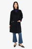 Maje Black Wool Coat Size 36