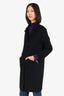 Maje Black Wool Coat Size 36