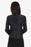 Gucci Black Satin Single Breasted Jacket Size 42