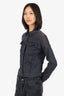 Love Moschino Sparkly Denim Jacket Size 6