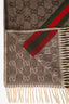 Gucci Brown Wool/Angora Monogram Scarf