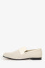 Toteme White Canvas Loafers Size 40