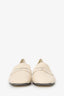 Khaite Cream Leather Square Toe Flats Size 41