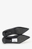 Ami Black Leather Pointed Toe Flats Size 40