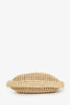 Prada Beige Small Logo Crochet Raffia Tote