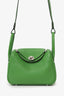 Hermès 2024 A9 Vert Yucca Clemence Mini Lindy 20