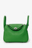 Hermès 2024 A9 Vert Yucca Clemence Mini Lindy 20